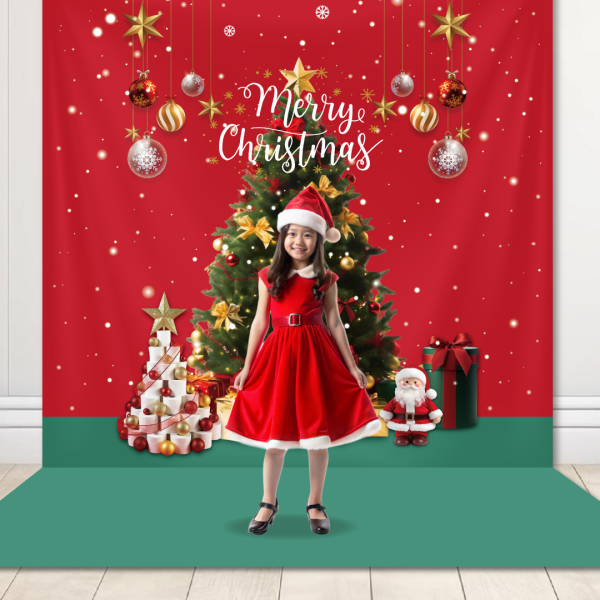 크리스마스 현수막 크리스마스트리 배경 포토존 대형
