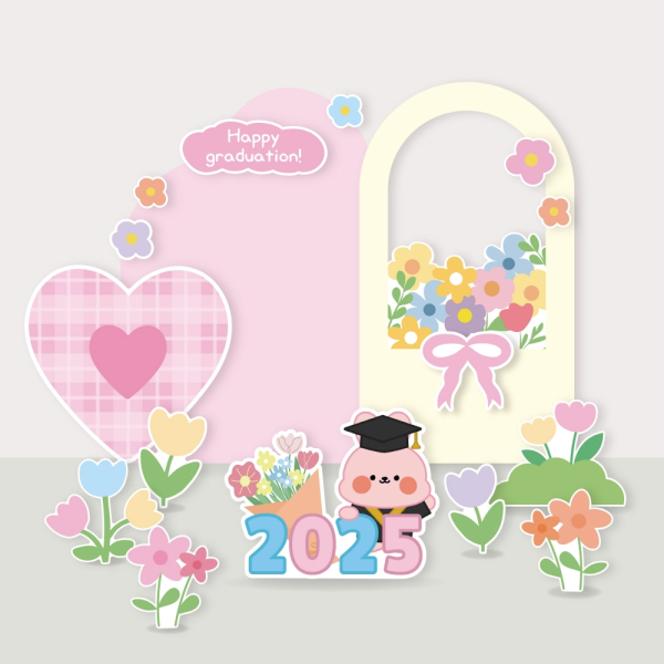 화성 꽃길 학교 졸업 포토존 풍선장식 행사 등신대 관공서 기업행사