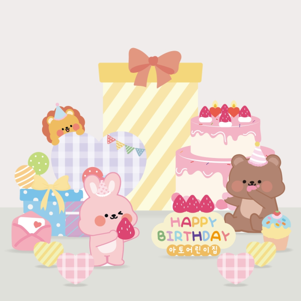 선물상자 생일포토존 파티 등신대제작 키즈카페 어린이날 행사 풍선장식