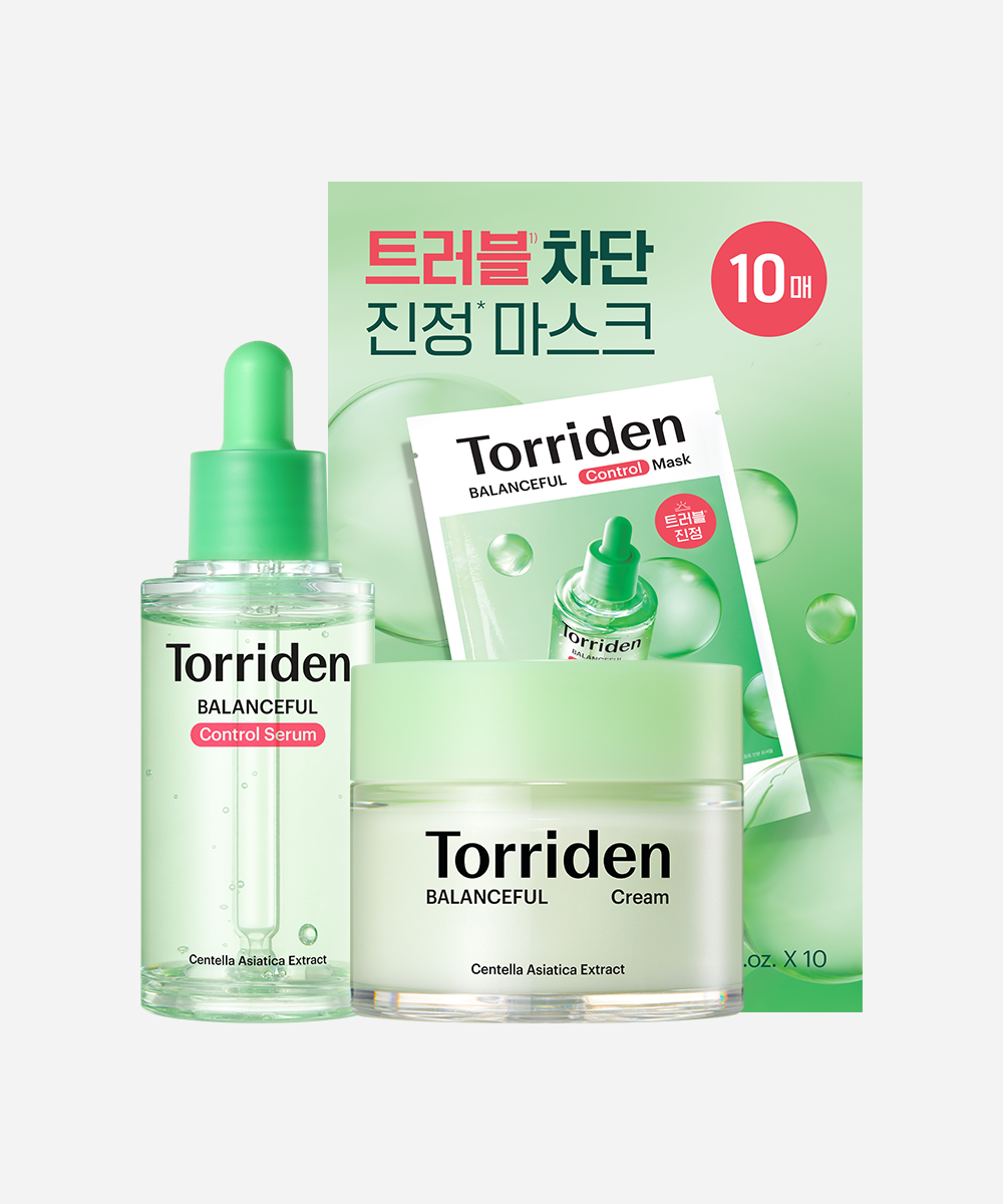 [3종세트] 밸런스풀 컨트롤 세럼50ml + 크림80ml + 시카 컨트롤 마스크 10매