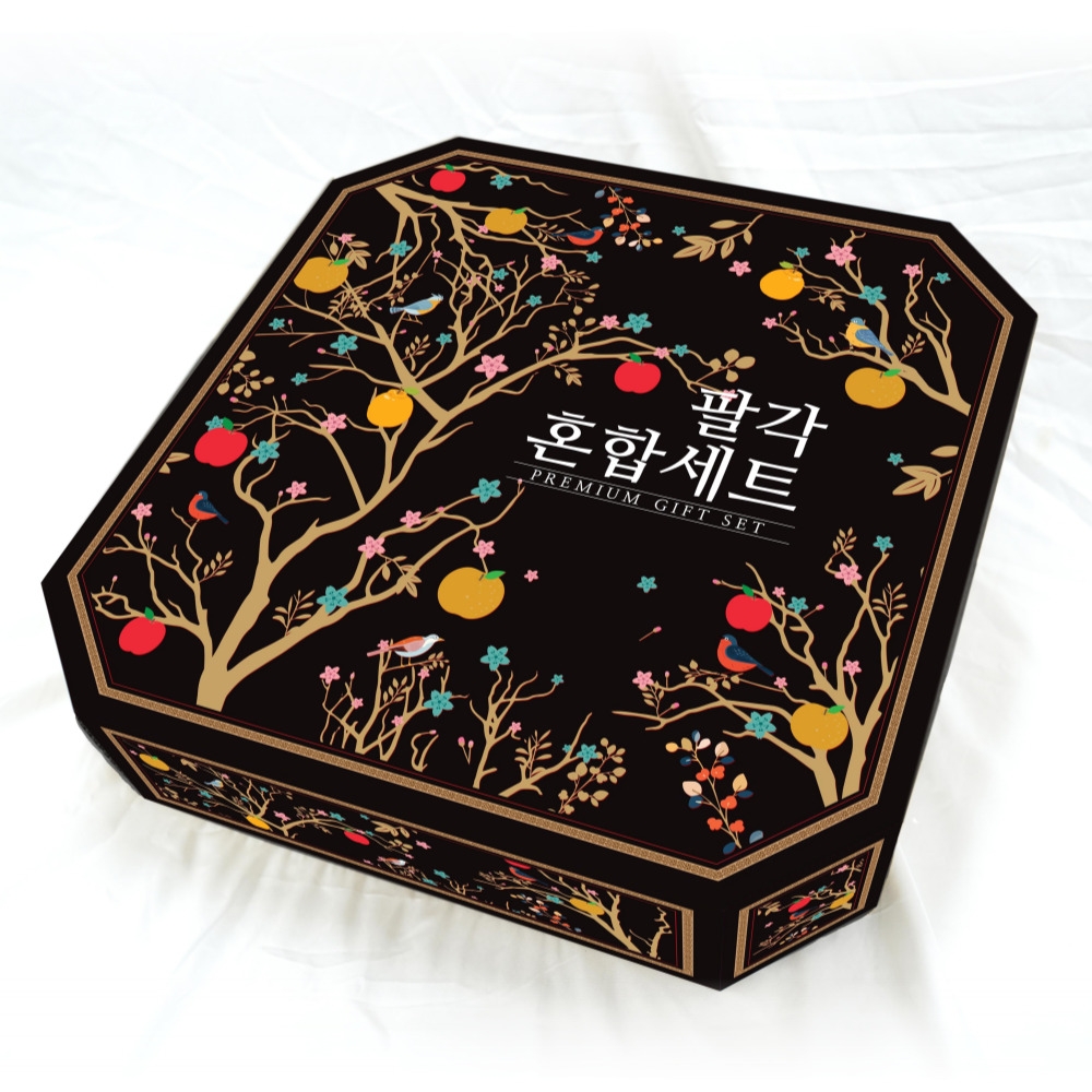 팔각 과일 혼합 프리미엄 선물 세트 7kg 사과4 배4 한라봉4 천혜향4 참다래4-8 단감4