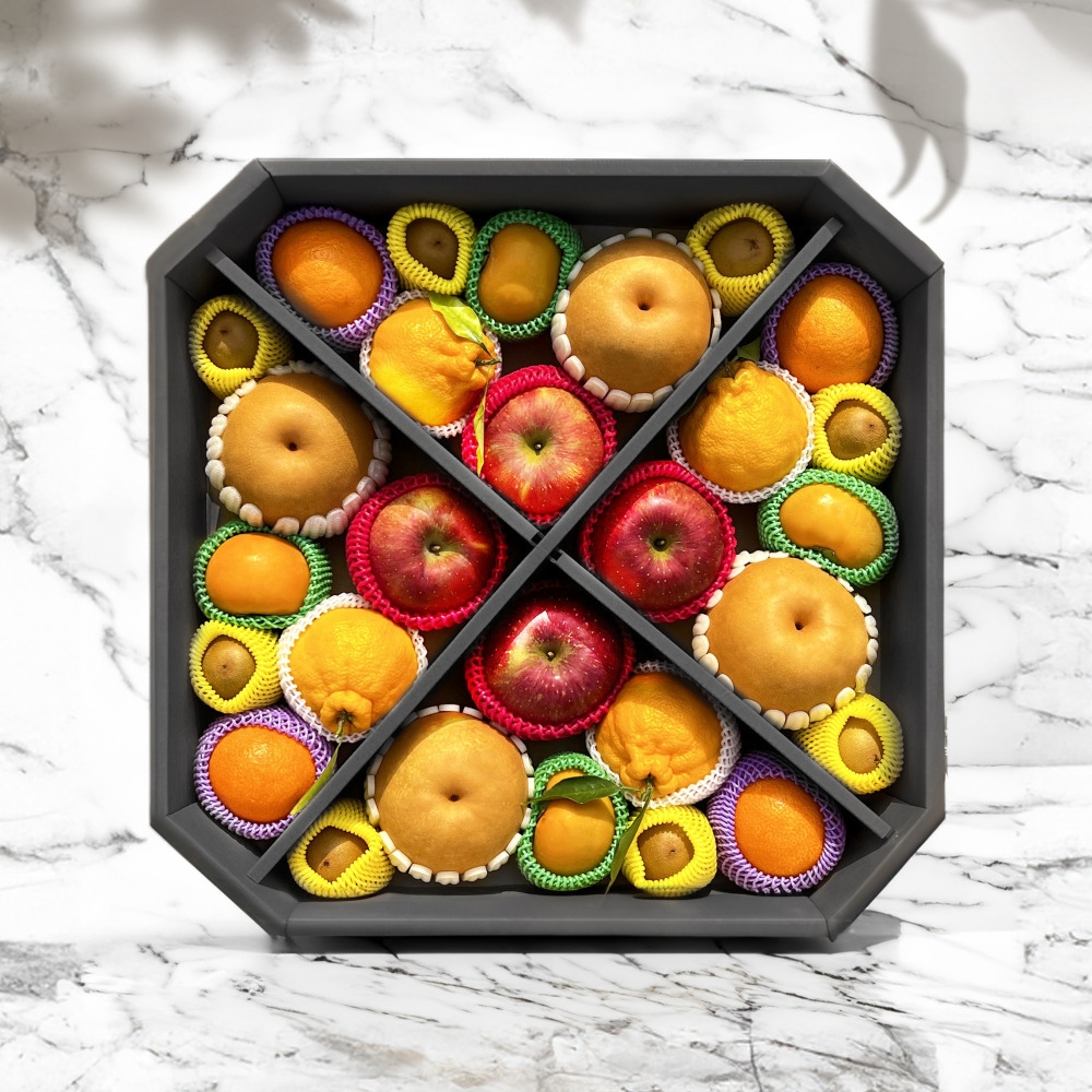 팔각 과일 혼합 프리미엄 선물 세트 7kg 사과4 배4 한라봉4 천혜향4 참다래4-8 단감4