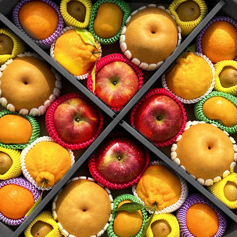 팔각 과일 혼합 프리미엄 선물 세트 7kg 사과4 배4 한라봉4 천혜향4 참다래4-8 단감4