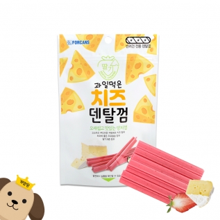 포켄스 과일먹은 치즈덴탈껌 딸기 100g
