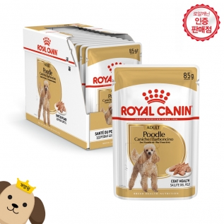 로얄캐닌 독 푸들 어덜트 파우치 85g x 12개
