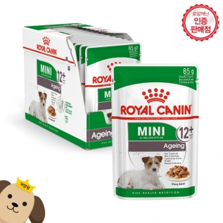 로얄캐닌 독 미니 에이징 파우치 85g x 12개