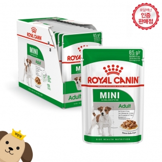 로얄캐닌 독 미니 어덜트 파우치 85g x 12개