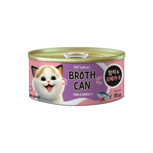 펫레터 고양이 캔 참치&오메가3 85g