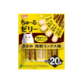 이나바 고양이 챠오츄르[TSC-222]챠오스틱 닭가슴살&해물믹스 20P