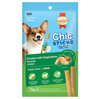 칙스틱 치킨야채 60g 노령견 강아지간식