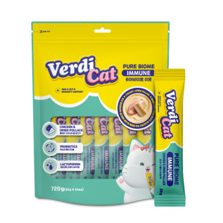 베르디캣 퓨어바이옴 이뮨 대용량츄르 24p