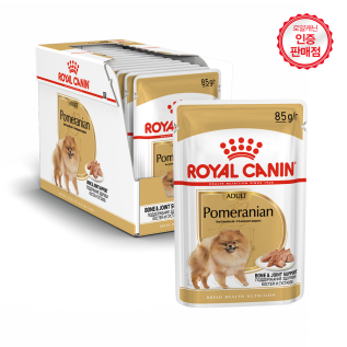 로얄캐닌 포메라니안 어덜트 파우치 85g x 12개입