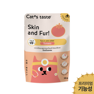캣츠테이스트 고양이파우치 스킨앤퍼 젤리 70g