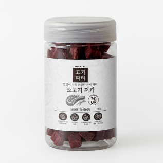 페디칼 고기가득 고기파티 강아지간식 소고기 져키 180g