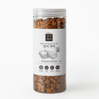 페디칼  고기가득 고기파티 강아지간식 연어 져키 1kg
