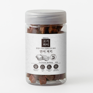 페디칼 고기가득 고기파티 강아지간식 연어 져키 180g