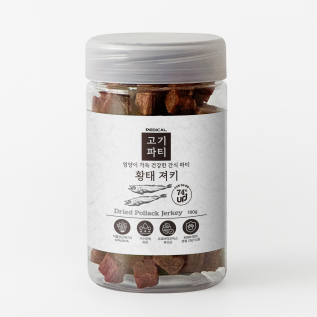 페디칼 고기가득 고기파티 강아지간식 황태 져키 180g