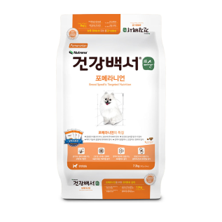 건강백서 순 건강한 포메라니안 가수분해 강아지사료 7.2kg