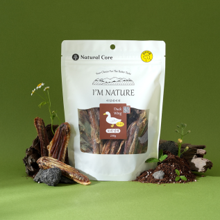 네츄럴코어 아임네이쳐 저온 오븐베이크 공법 강아지 국내산 천연간식 오리날개, 250g