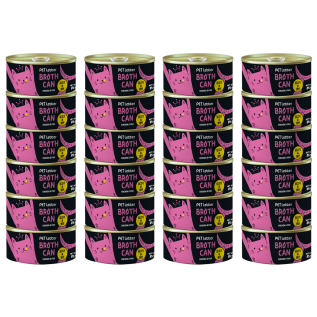 펫레터 촉촉육즙 고양이캔 간식 닭고기&생선 85g ,24개