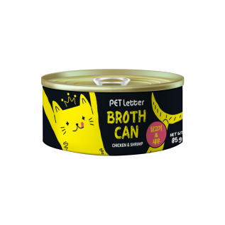 펫레터 촉촉육즙 고양이캔 간식 닭고기&새우 85g ,1개