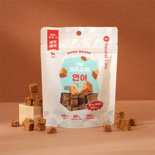 네츄럴코어 더블 크리스피 연어 70g 강아지간식