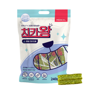 치카왕 덴탈껌 관절건강 240g (8g*30p) 강아지껌 양치껌 치석제거
