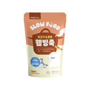 페디칼 웰빙죽 닭고기 황태 120g 강아지죽 기력회복 영양 스프