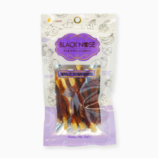 퓨어네이쳐 블랙노즈 강아지 껌간식 개껌 오리말이말랑껌, 70g, 1개