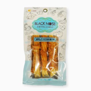 퓨어네이쳐 블랙노즈 강아지 껌간식 개껌 치킨말이롤스틱, 75g, 1개