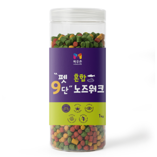 목우촌 펫9단 노즈워크 트릿 강아지 져키 간식 혼합 1kg