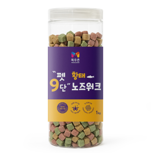 목우촌 펫9단 노즈워크 트릿 강아지 져키 간식 황태 1kg