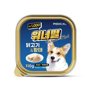 워너밀 강아지캔 닭고기&소고기110g