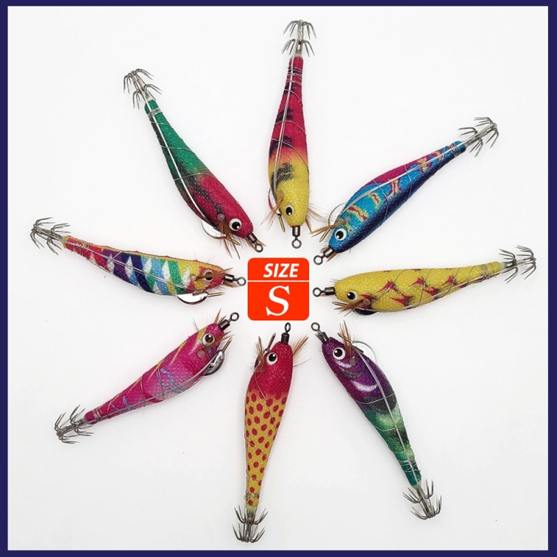 무라사메 삼봉에기-S(6.5cm) UV 야광 수평에기