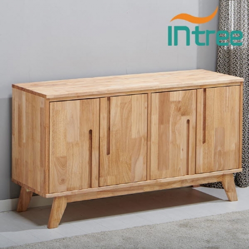 SI러버우드 원목 도어 TV거실장 1200