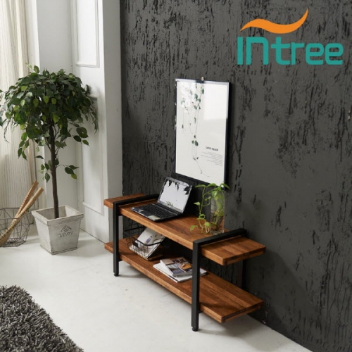 멀바우원목 루이 스틸 거실장 1200