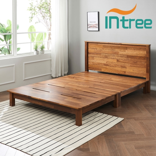 멀바우 원목 보드해드 평상 퀸침대 본넬골드매트포함 국산 원목침대