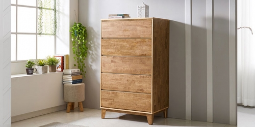 인트리 러버트리 원목 5단 서랍장