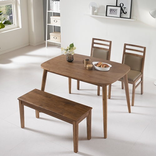 리치 원목 4인 식탁세트 의자형 월넛
