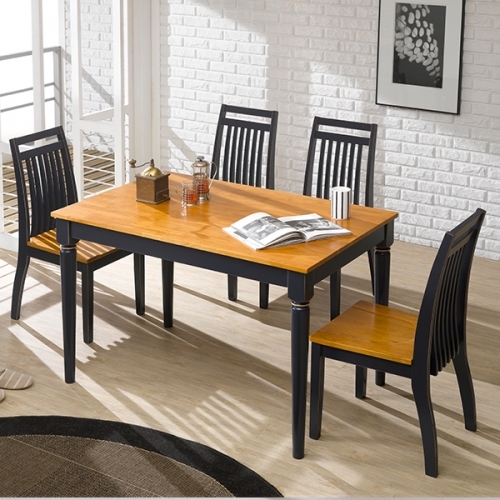 첼로 원목 4인 서랍 식탁세트 의자형