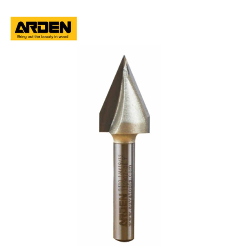 Arden 아덴 6.35MM 트리머비트 60도 삼각비트 19MM