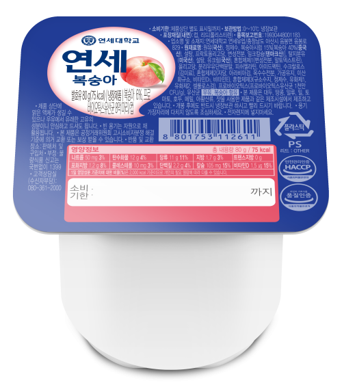 연세요거트 복숭아 80g (6입)