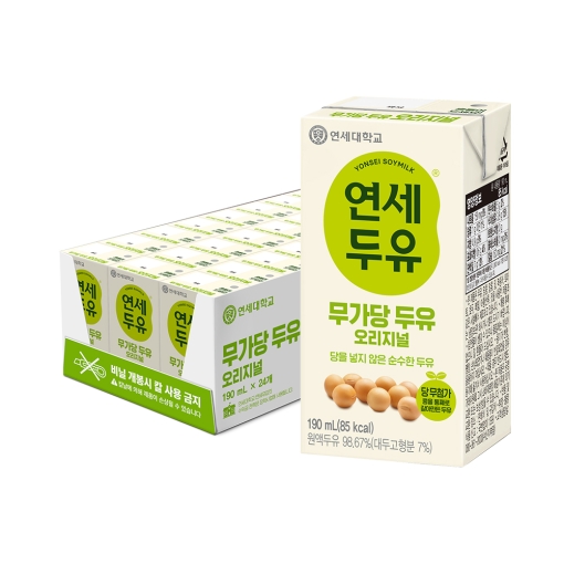 무가당 오리지널 두유 190ml (24팩)