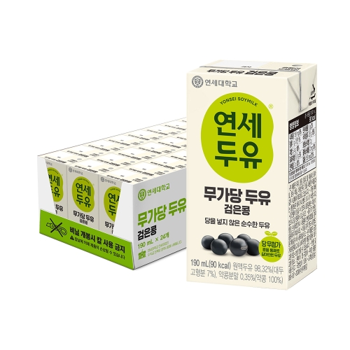 무가당 검은콩 두유 190ml (24팩)