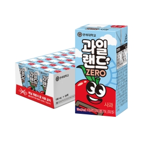 과일랜드 zero 사과 190ml (24팩)