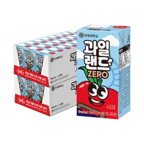 과일랜드 zero 사과 190ml (48팩)