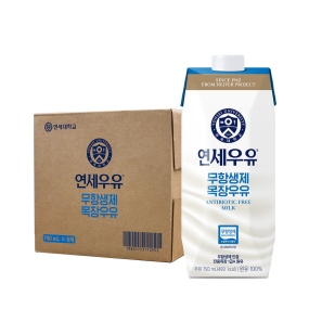 ★임박재고 할인★ 무항생제인증 멸균우유 750ml (6팩)