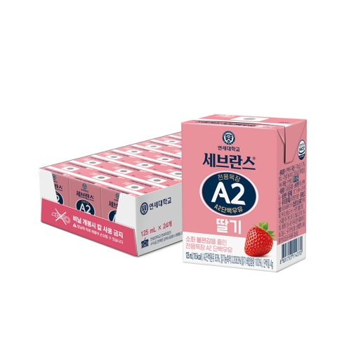 세브란스 A2단백우유 딸기맛 125ml (24팩)