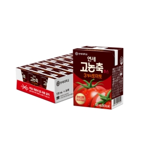 ★임박재고 할인★ 연세 고농축주스 3개의 토마토 120ml (24팩)