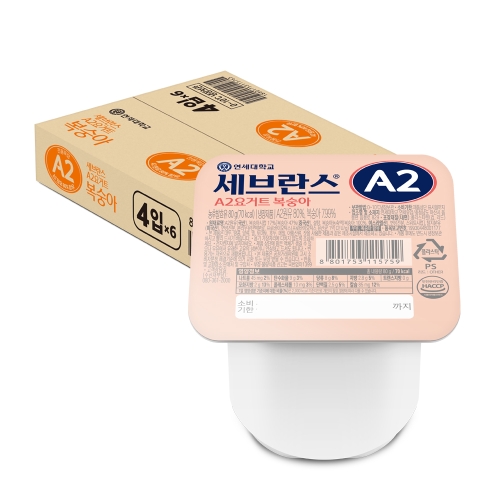 ★무료배송 예약 9/18 일괄출고★ 세브란스 A2 요거트 복숭아 80g (24입)